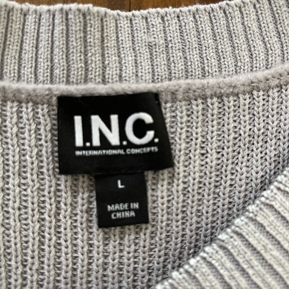 INC International Concepts Silver Women's Sweater - Picture 4 of 8